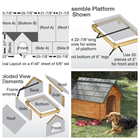 metal dog house plans|diy dog house roof plans.